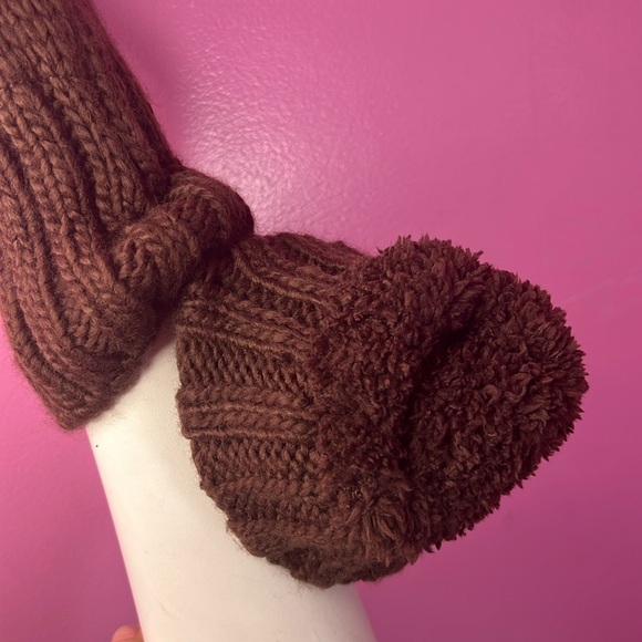 Fingerless arm warmer brown - Picture 3 of 7